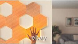Nanoleaf Elements Wood Look Hexagons Smarter Kit 7 Light Panels