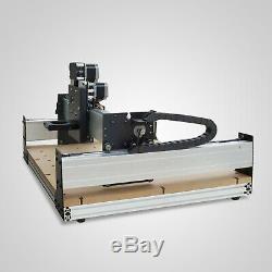 New! 300W CNC DIY Router Kit USB Wood Engraving Carving PCB 3 Axis Mini Machine