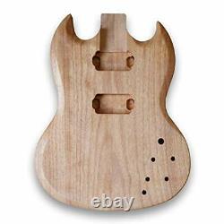 New Guitar DIY kit Unfinished Body For SG Guitar Okoume Wood Body