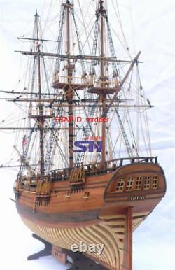 New Hms Druid 1766 Scale 1/50 90Cm Pof Unassembly Cherry Wood Model Ship Kit