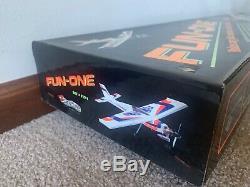 New In Box Great Planes Fun-One RC Remote Control Balsa Wood Airplane Kit