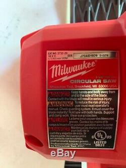 New Milwaukee 2732-20 M18 FUEL 7-1/4 Circular Saw Kit, With 2 3.0AH Batteries, Bag