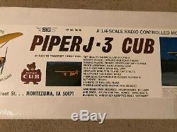 New SIG Piper 1/4 Scale J-3 Cub Remote Control Model Airplane Kit