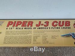 New SIG Piper J-3 J3 Cub 1/5 Scale Balsa Wood RC Remote Control Airplane Kit