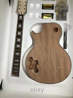 New Unfinished Electric Guitar Kit Guitar Neck & Body Mahogany all parts