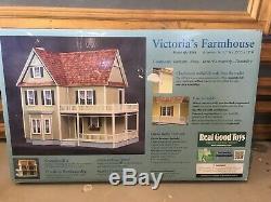New Victorias Farmhouse Dollhouse With Finishing Kit Scale 1-1 DIY Model Build