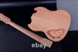New electric guitar kit 22fret guitar neck Mahogany wood guitar body SG style