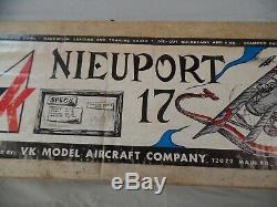 Nieuport 17 Model Airplane Kit new in origional carton by VK model kit CO N/R