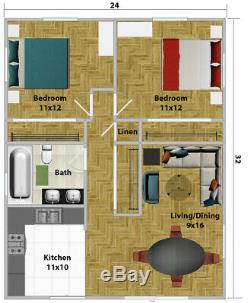 Northridge I 24 x 32 Customizable Shell Kit Home, delivered ready to build