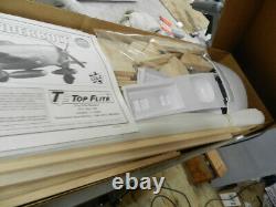 P47D Top Flite Gold Edition Balsa RC Airplane kit With Extras Rare TOPA0135