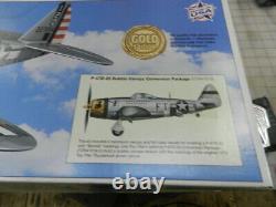 P47D Top Flite Gold Edition Balsa RC Airplane kit With Extras Rare TOPA0135