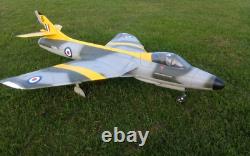 PRO RC PLANE Hawker Hunter Jet EDF 90mm CNC balsa wood kit For Adults NEW
