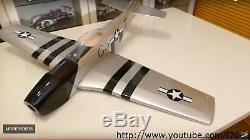 P-51 Mustang Balsa RC Plane WWII Warbird ARF Kit Park Flyer
