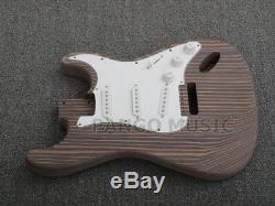 Pango Music ST zebra wood DIY Electric Guitar Kit / DIY Guitar (PST-527K)