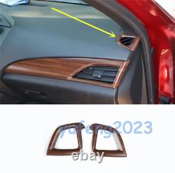 Peach Wood Grain Car Interior Kit Full Set Cover Trim For Cadillac CT5 2020-2024