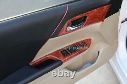 Peach wood grain Car Interior Kit Cover Trim For Honda Accord 9 2014-2015-2016