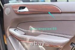 Peach wood grain Car Interior Kit Cover Trim For Mercedes-Benz GLE 2015-2019