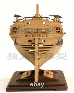 Pear wood Version 1160 HMS Enterprize Mini section ship Wooden Ship Model Kits