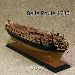 Pear wood version ship model building kit Scale 172 Belle Poule Wooden