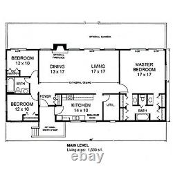 Ponte Vedra Rancher 28x60 Customizable Shell Kit Home, delivered ready to build