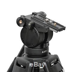 Professional Heavy Duty DV Video Camera Tripod with Fluid Pan Head Kit 72 Inch