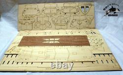 RC model DIY 132 68FT Wood RUNABOUT 26.3 670mm RC wood model kit