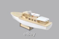 RC model boat Mistral motor yacht FRP Hull and Plywood Boat Kit (DIY Boat)