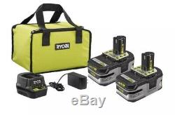 RYOBI P166 18V 3Ah Lithium+ HP Battery & Compact Charger Starter Kit BRAND NEW