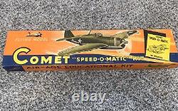 Rare 40s Comet Models Balsa'Speed-O-Matic Kit Grumman E2 Wildcat Read USA