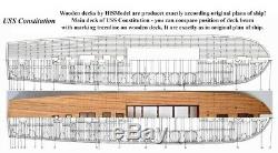 Revell USS Constitution 196 laser cut wooden deck for model