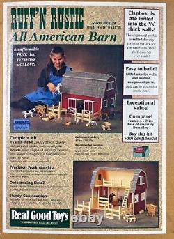 Ruff'N Rustic All American Barn Kit Model #RR-29 Real Good Toys New Old Stock