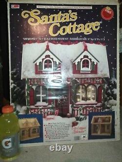 Santa's Cottage Wood Dollhouse Kit Vintage 1990 New Old Stock-NOT USED