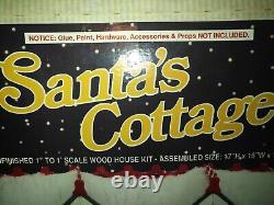 Santa's Cottage Wood Dollhouse Kit Vintage 1990 New Old Stock-NOT USED