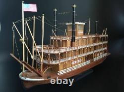 Scale 1/100 USS MISSISSIPPI 1870 540mm 21 steamboat wood model kit