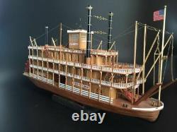 Scale 1/100 USS MISSISSIPPI 1870 540mm 21 steamboat wood model kit