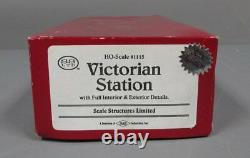 Scale Structures 1115 HO Scale Victorian Station Building Kit NIB