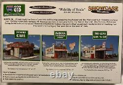 Showcase Miniatures Route 66 Desert Cafe Indian Trading Post Two Guns Gas N Go