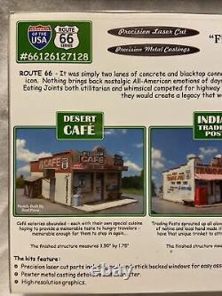 Showcase Miniatures Route 66 Desert Cafe Indian Trading Post Two Guns Gas N Go