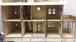 Stephanie Country Mansion Half Inch Scale Dollhouse Kit