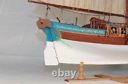 Sweden Yacht Sail Boat Scale 124 21 540 mm Wood Ship Model kit Shi cheng