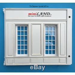THE NEW TALL EMPRESS+ ROOM BOX KIT BY MINILAND Blue gold 112 SCALE roombox