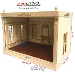 THE NEW TALL EMPRESS+ ROOM BOX KIT BY MINILAND unfinished 112 SCALE roombox