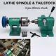 Tailstock&Lathe Spinlde Kit 3-jaw Chuck 80mm Rotary Table Wood Jade Processing