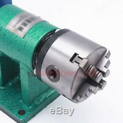 Tailstock&Lathe Spinlde Kit 3-jaw Chuck 80mm Rotary Table Wood Jade Processing