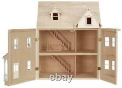 The Ashburton Dolls House Unpainted Flat Pack Kit 112 Scale