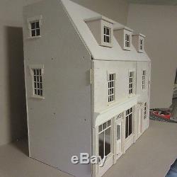 The Belmont House with large Shop 12th scale Dolls House Kit By DHD