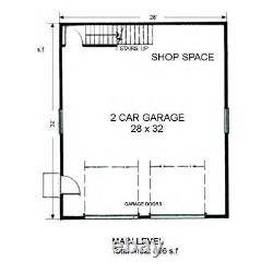 The Sonora 28x32 Garage Customizable Shell Kit Barn-dominium, ready to build