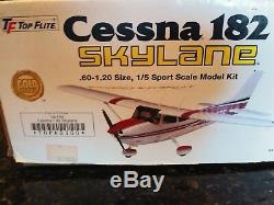 Top Flite Gold Edition Cessna 182 Skylane RC Airplane Kit New In Box With Extras