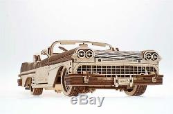 UGears Dream Cabriolet Wooden Mechanical Model 735 Pieces