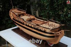 USS Bonhomme Richard Cherry version with mast and 3 lifeboat 58 Model Ship Kit